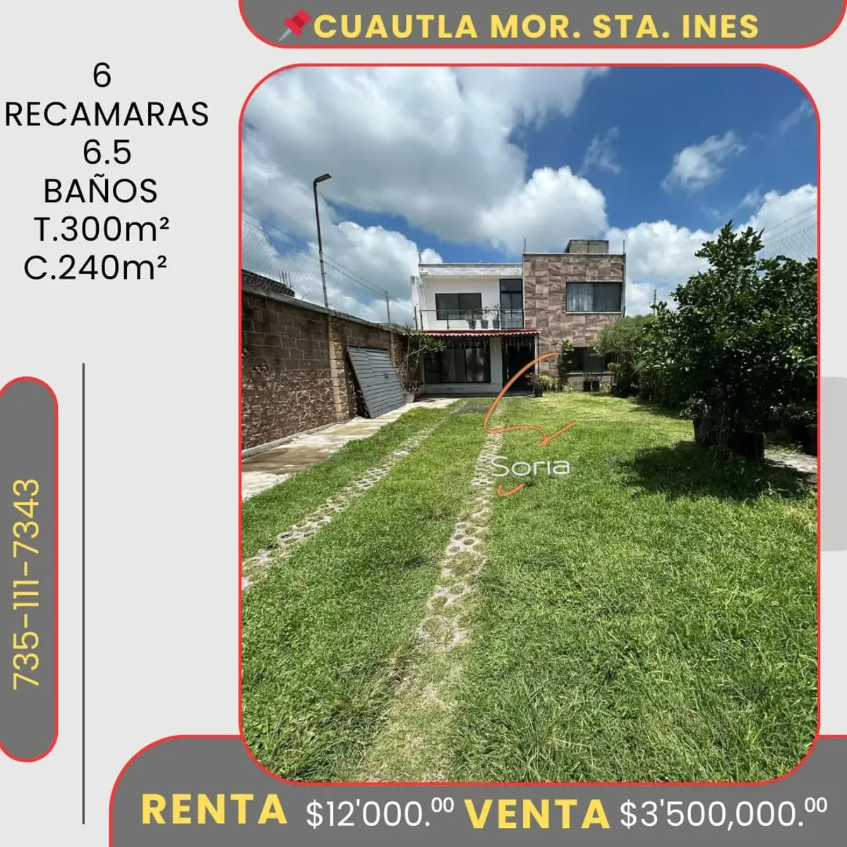 Casa en renta en Santa Inés, Cuautla — foto 1 de 21