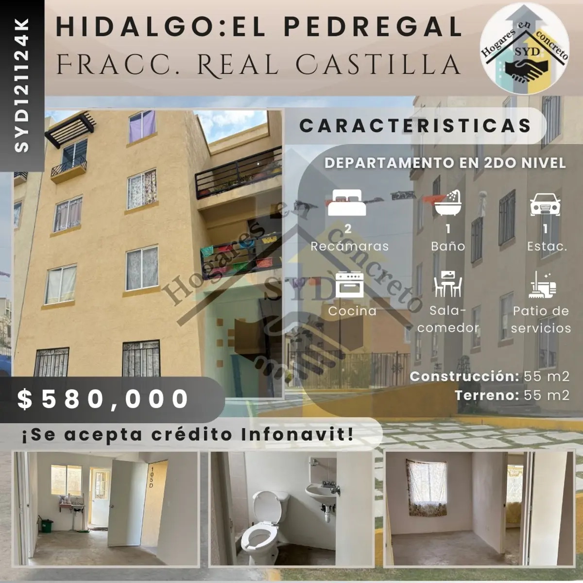 Departamento en venta en El Pedregal, Atotonilco de Tula — foto 1 de 12