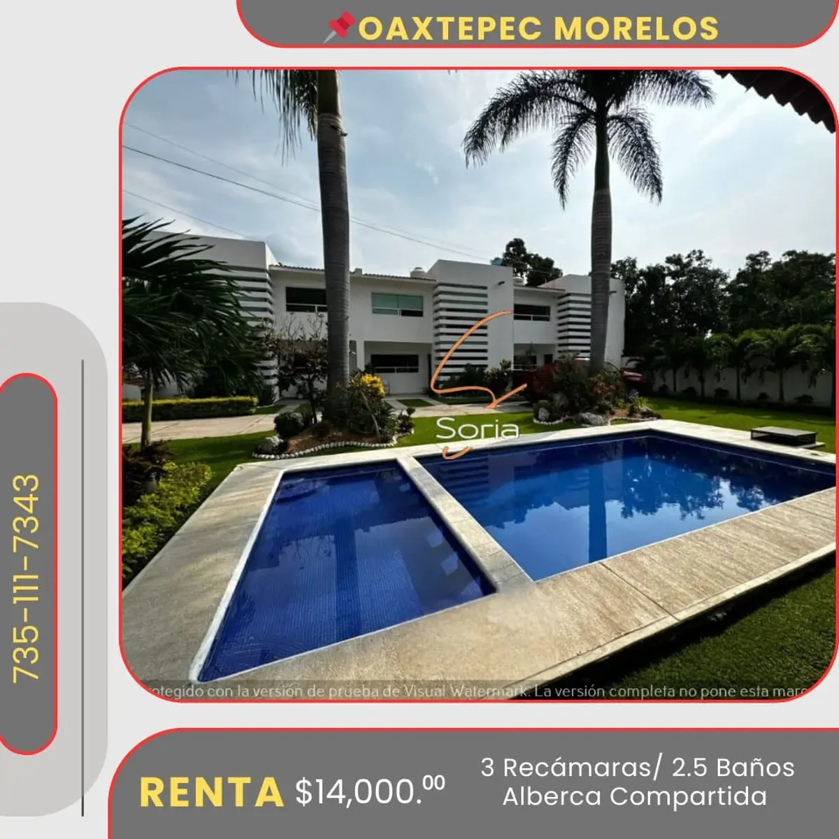 Casa en renta en Oaxtepec Centro, Yautepec — foto 1 de 21
