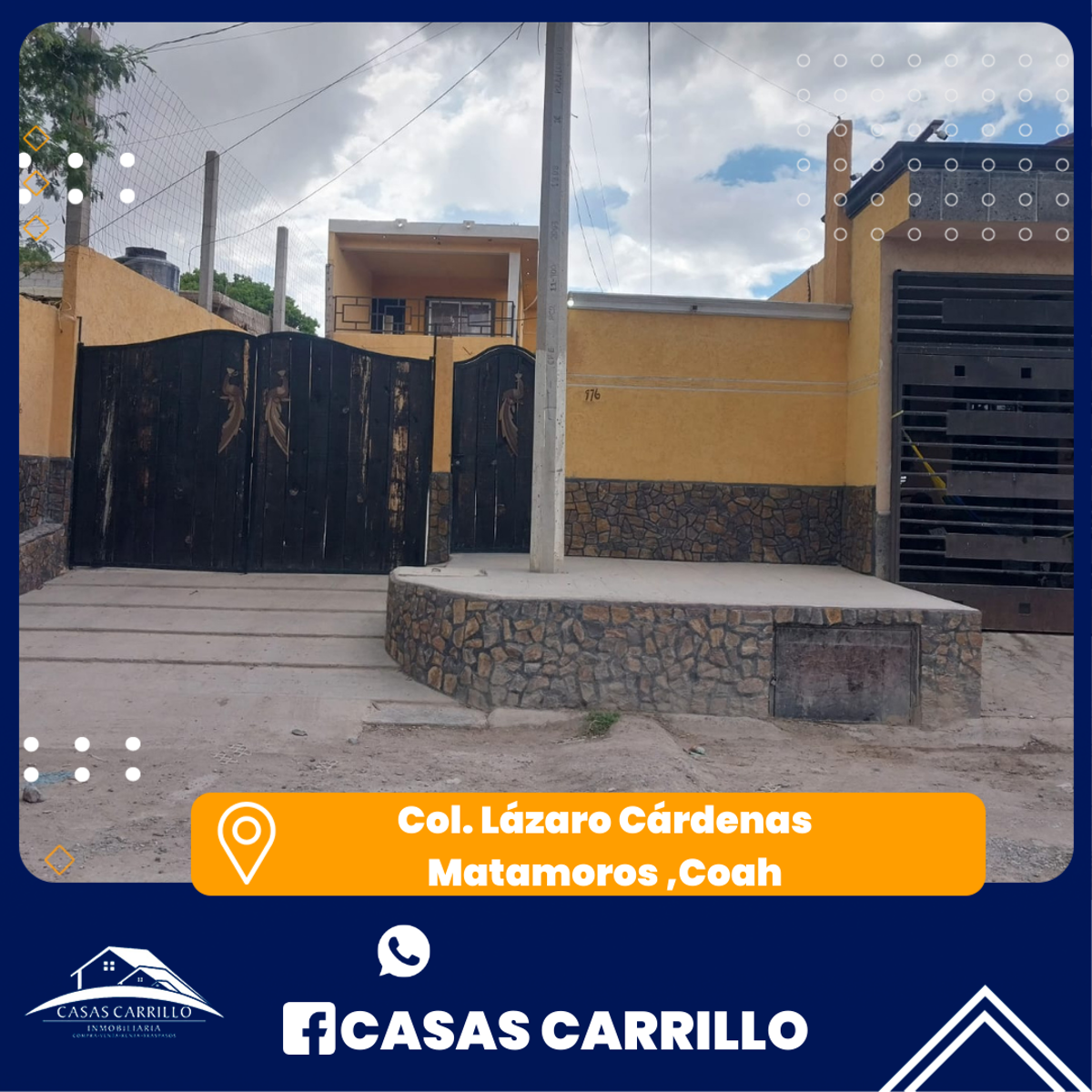 Casa en venta en Lazaro Cardenas, Matamoros — foto 1 de 16