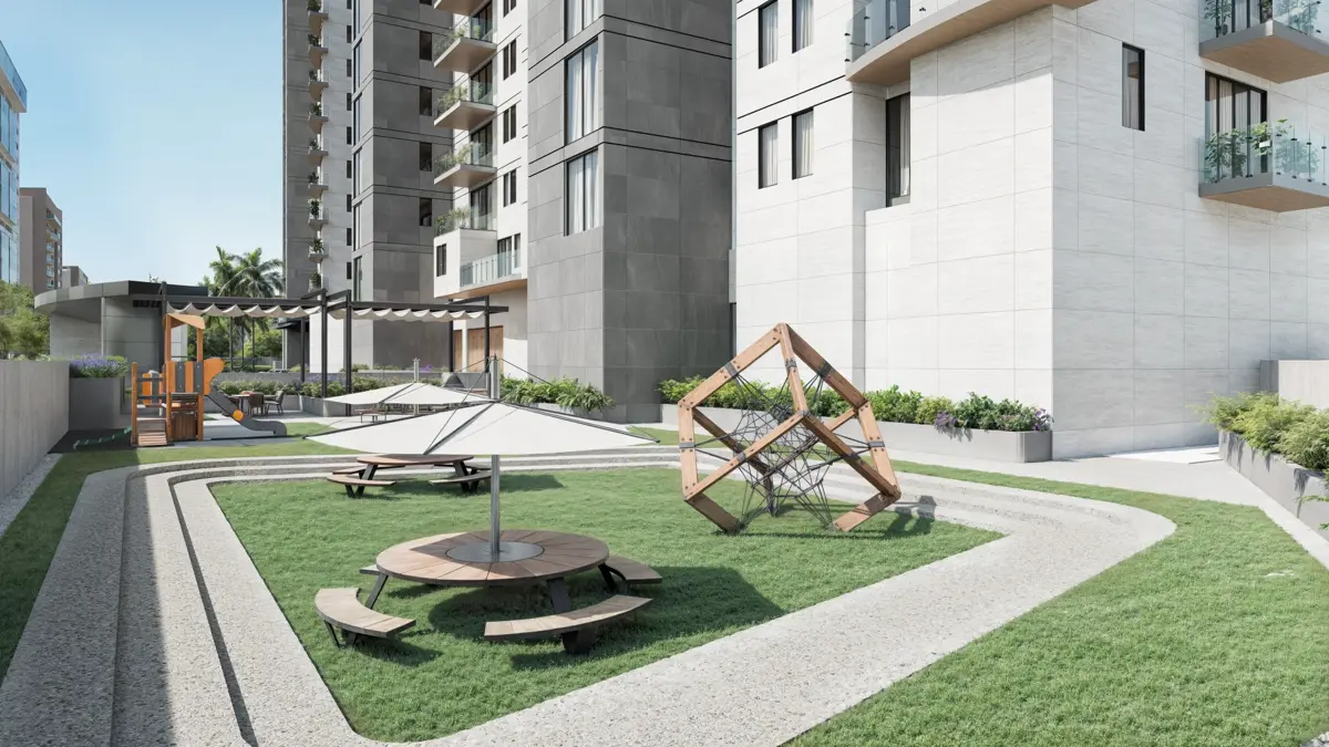 Vista 4 de Departamento de 3 recámaras en venta en Bosque Real, Ciento Ochenta