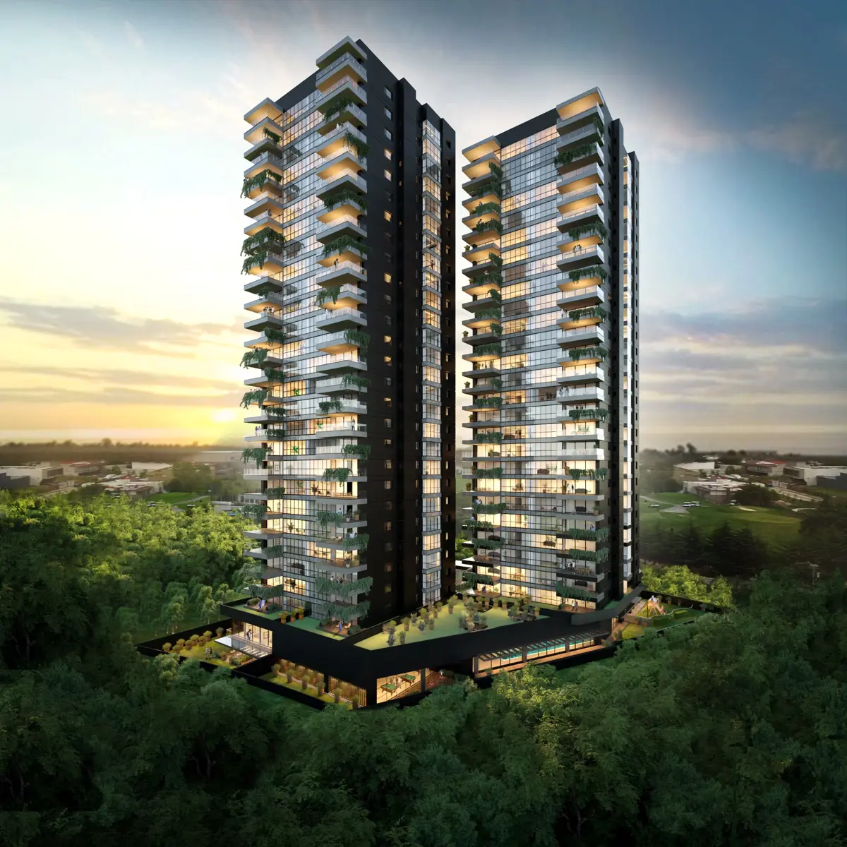 Vista 2 de Departamento en venta en Sky View Bosque Real