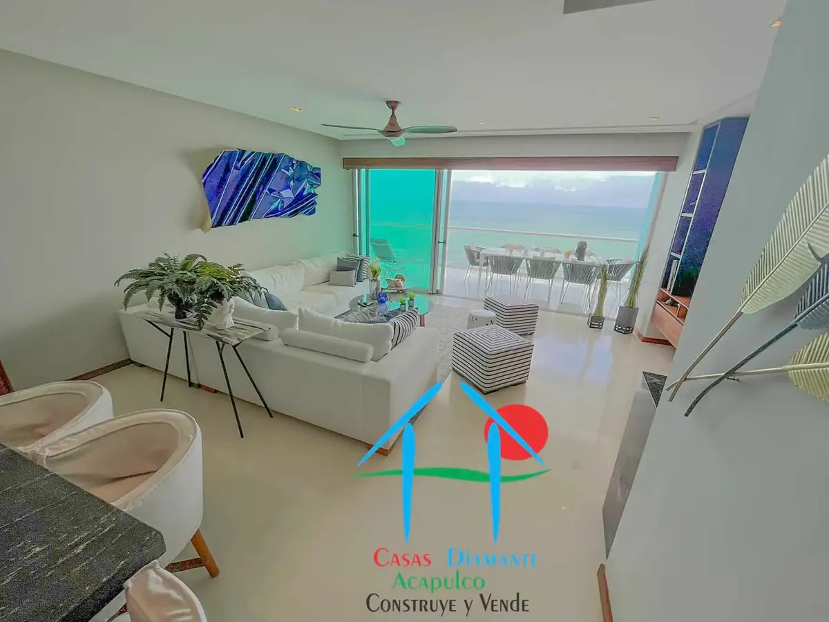 Exclusivo departamento de playa con 3 recámaras y terrazas con vista al mar Exclusivo departamento de playa con 3 recámaras y terrazas con vista al mar