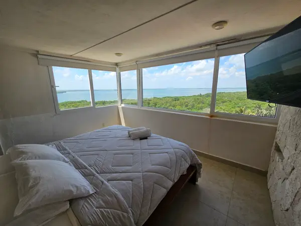 Habitación en la playa con vista panorámica a la laguna