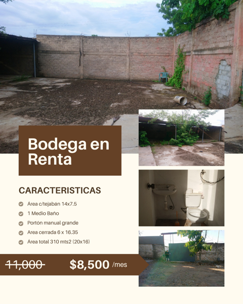 Bodega en Renta en Culiacán, Independencia, con Fácil Acceso a Servicios
