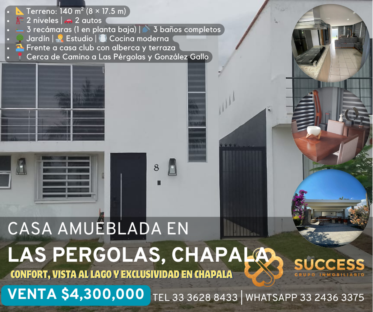 Casa en venta en Las Pergolas, Chapala — foto 1 de 16