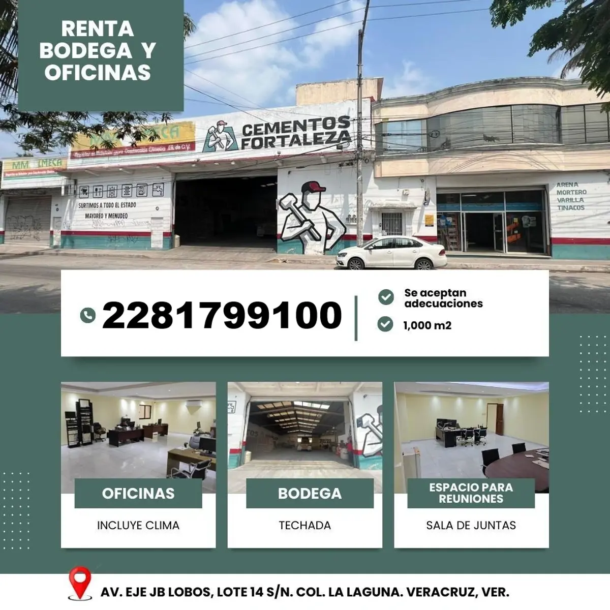 Bodega en renta en La Laguna, Veracruz — foto 1 de 11