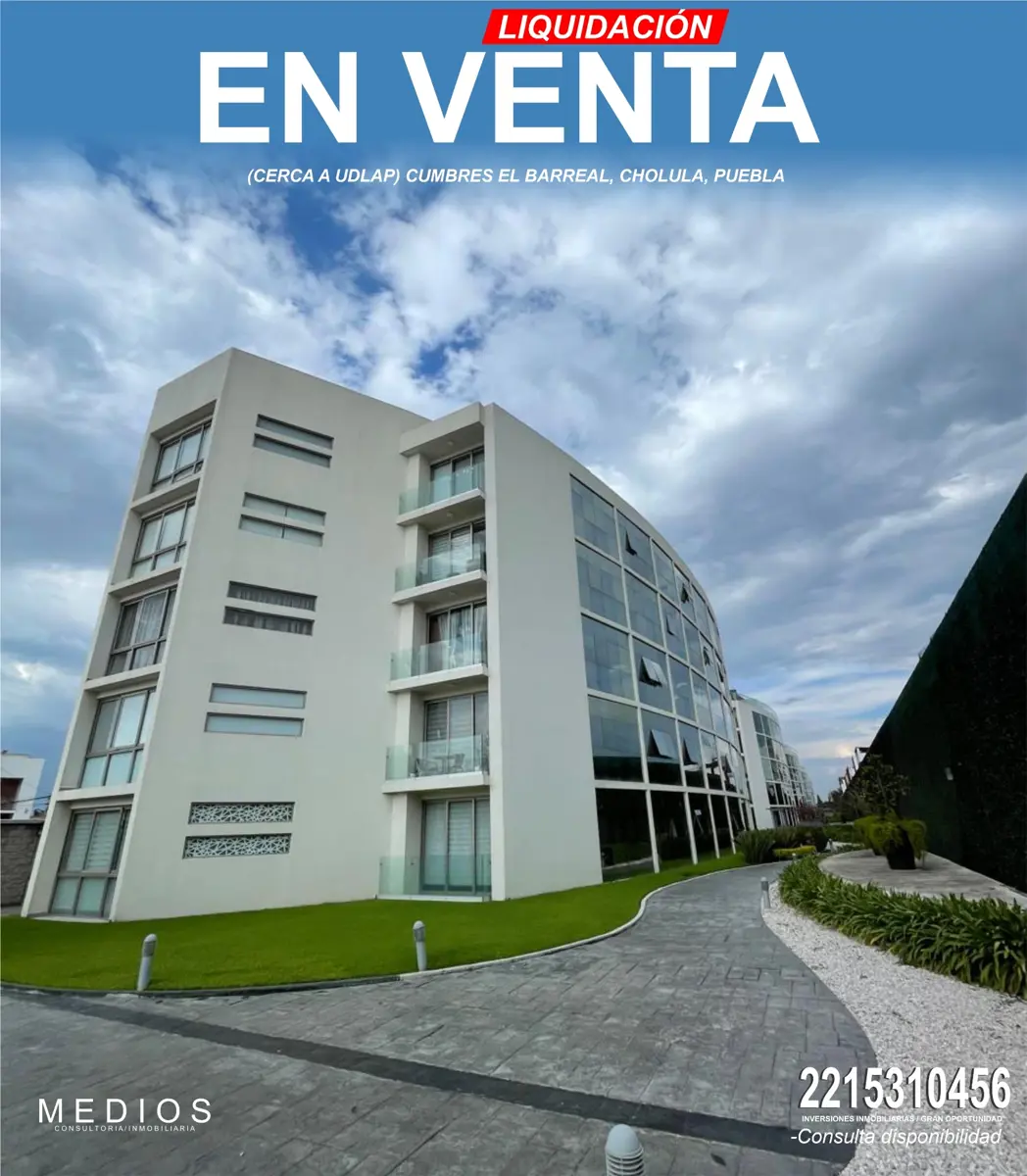 Departamento en venta en El Barreal, San Andrés Cholula — foto 1 de 13