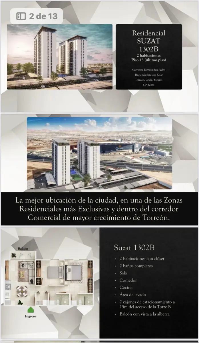 Departamento en venta en Hacienda San José, Torreón — foto 1 de 5