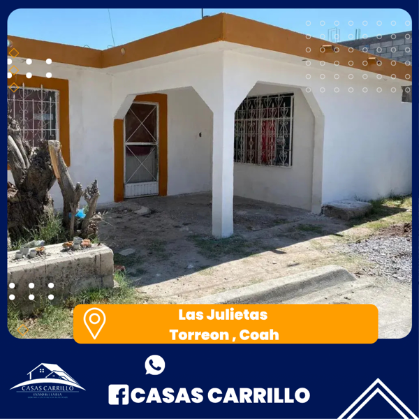 Casa en venta en Las Julietas, Torreón, Coahuila de Zaragoza Casa en venta en Las Julietas, Torreón, Coahuila de Zaragoza