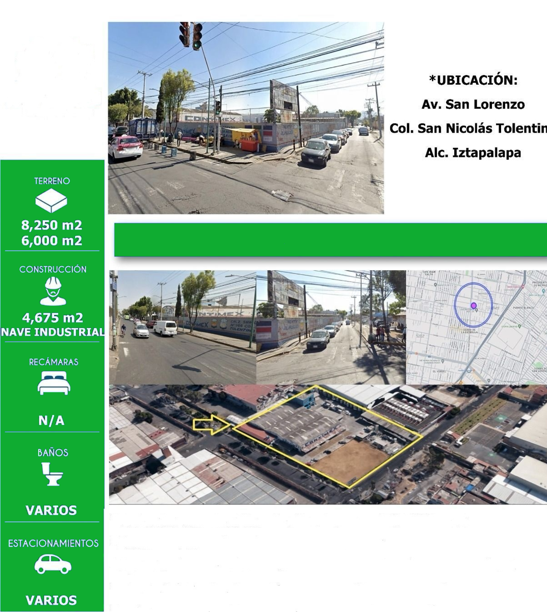 Terreno en venta en San Nicolas Tolentino, Iztapalapa — foto 1 de 7