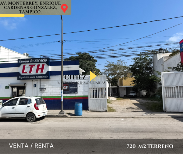 TERRENO COMERCIAL EN AVENIDA COMERCIAL (MONTERREY) TAMPICO, TAMAULIPAS