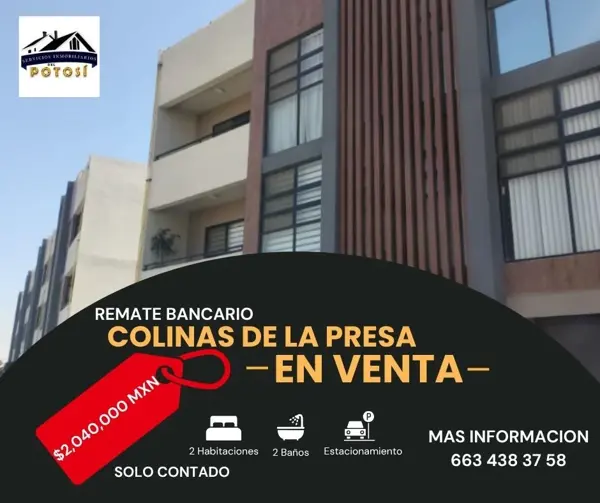 RECUPERACION BANCARIA DEPARTMENTO EN COLINAS DE LA PRESA, EDIFICIO COBALTO
