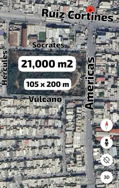Terreno en renta en Hercules, Guadalupe — foto 2 de 3