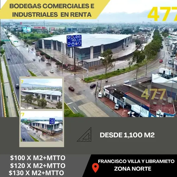 BODEGA EN RENTA SOBRE LIBRAMIENTO