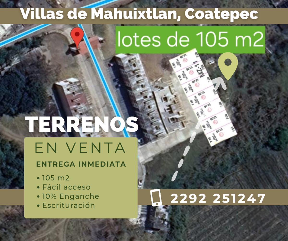 Terreno en venta en Mahuixtlan, Coatepec
