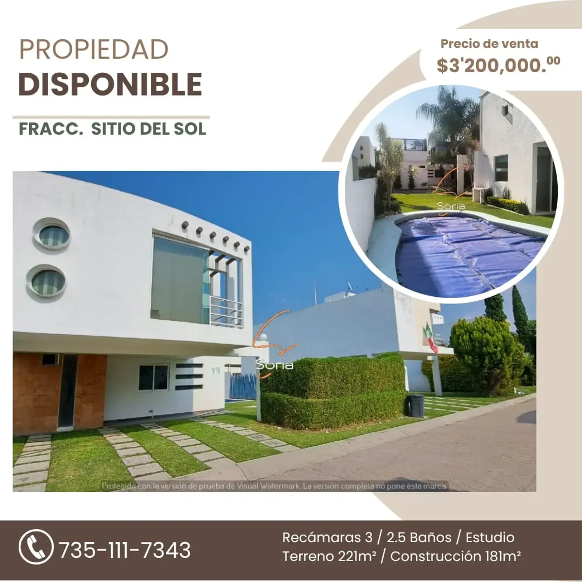 Casa en venta en Sitio del Sol, Cuautla — foto 1 de 23