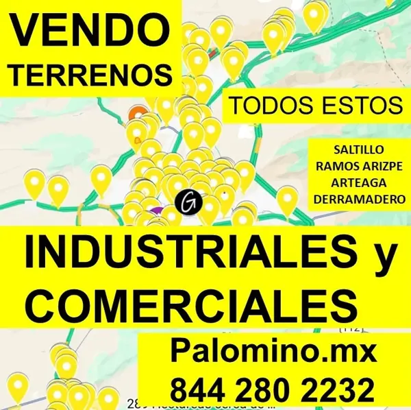 Terrenos Industriales y Comerciales en Venta