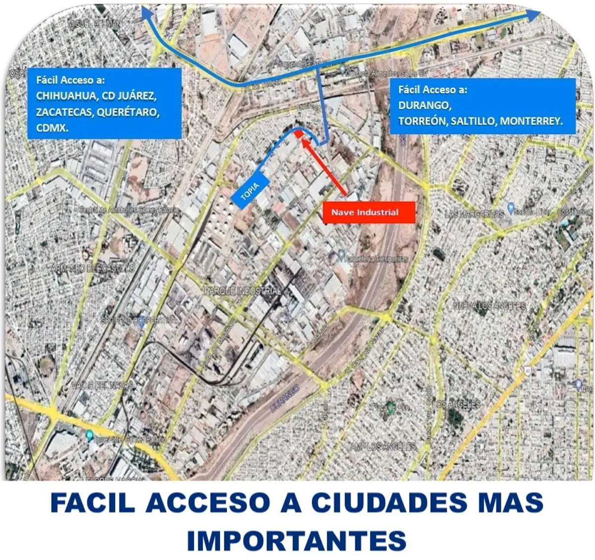Vista 2 de Nave Industrial en el lugar ideal para instalar su empresa, cuenta con todos los servicios.