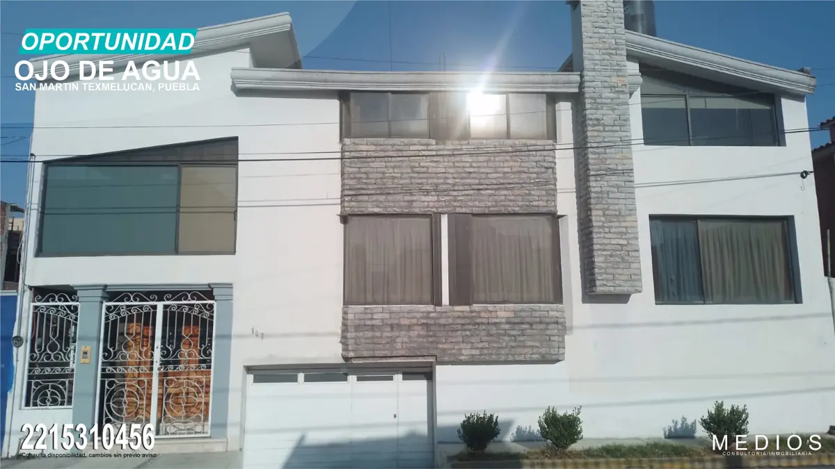 Casa en venta en Ojo de Agua, San Martín Texmelucan — foto 1 de 16