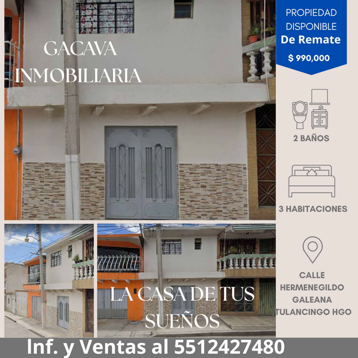 Casa en venta en Vicente Guerrero, Tulancingo de Bravo — foto 1 de 12