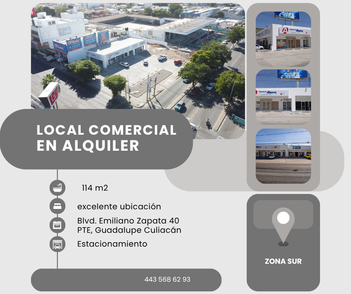 Local en renta en Guadalupe, Culiacán — foto 1 de 3