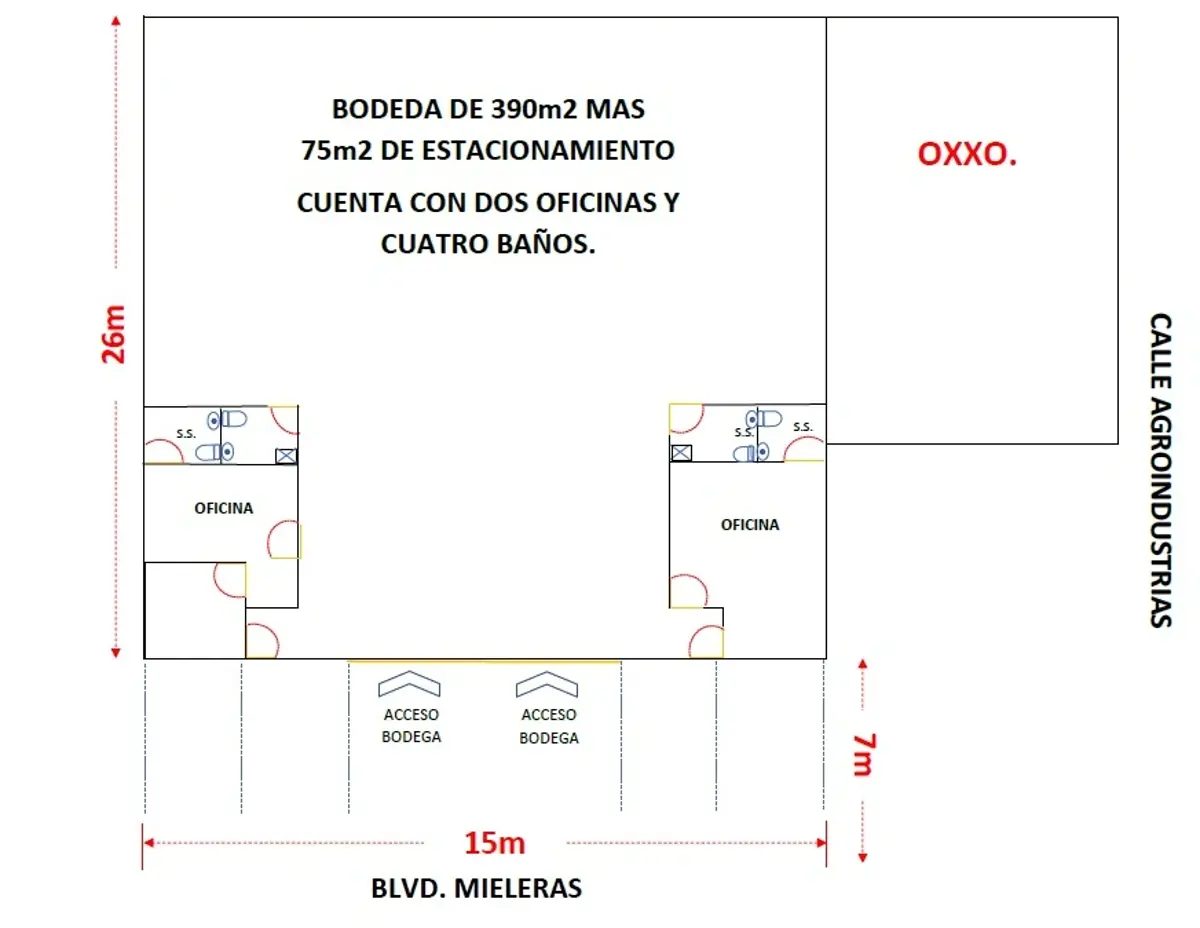 Bodega en renta en Parque Industrial Oriente, Torreón