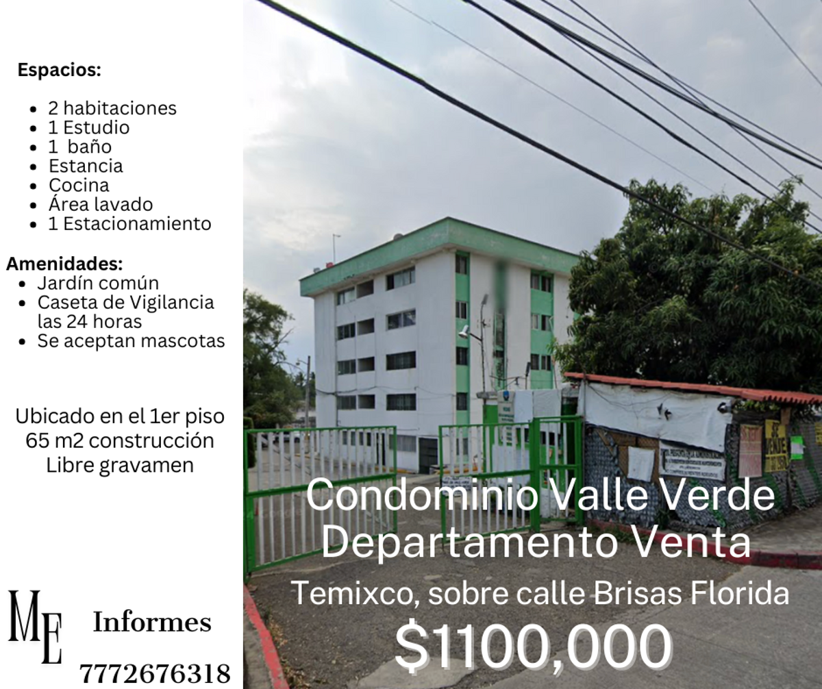 Departamento en venta en Brisas, Temixco — foto 1 de 8