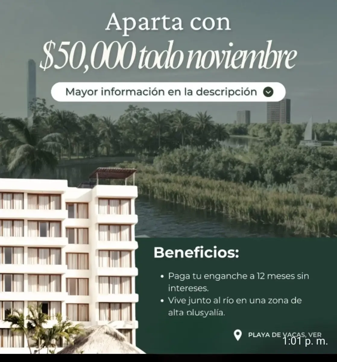 Departamento en venta en Playa de Vacas, Medellín de Bravo — foto 1 de 16