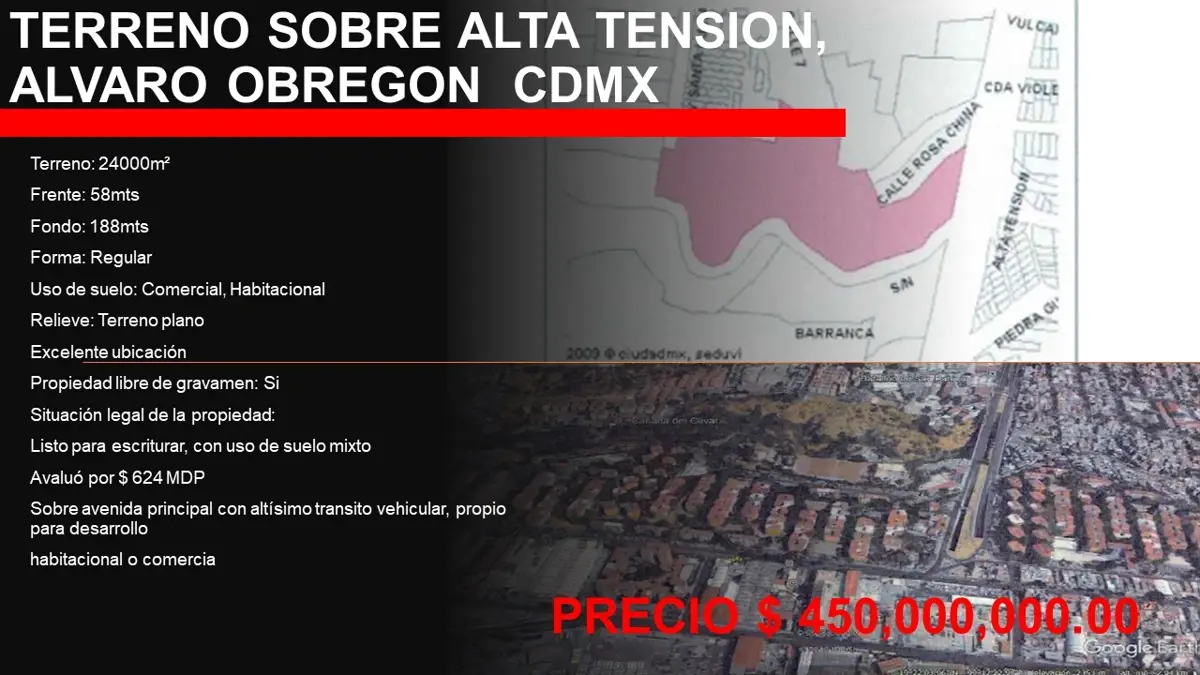 Terreno en venta en Olivar del Conde 1a Sección, Álvaro Obregón — foto 1 de 13