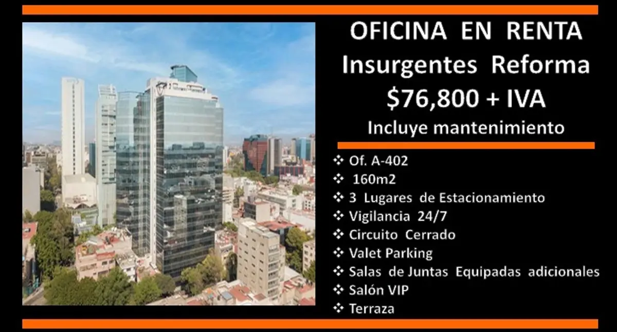 Oficina en renta en Juarez, Cuauhtémoc — foto 1 de 12