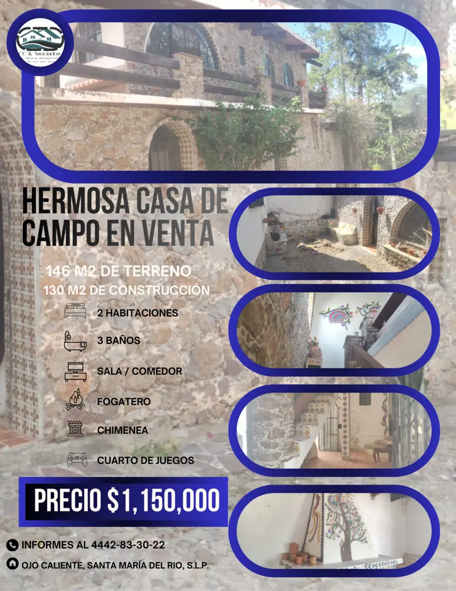 Casa en venta en Ojo Caliente, Santa María del Río — foto 1 de 20