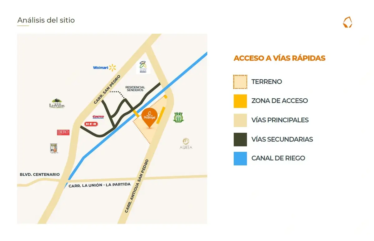 Vista 2 de Lotes en venta en Reserva del Pedregal
