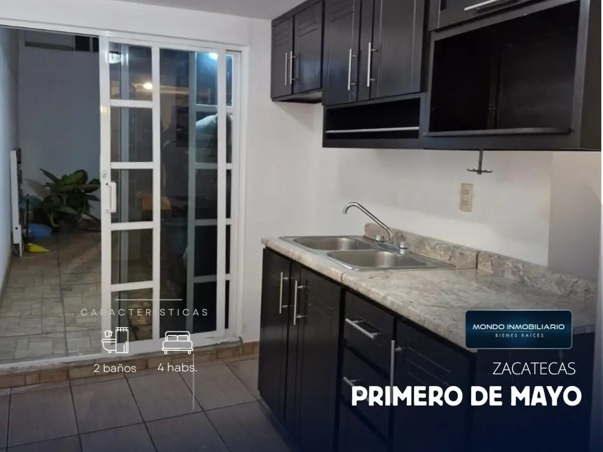 Vista 4 de CASA VENTA COLONIA PRIMERO DE MAYO GUADALUPE ZAC