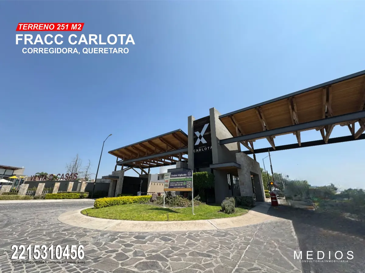 Terreno en venta en Carlota Hacienda Vanegas, Corregidora — foto 1 de 4