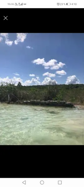 Terreno en Venta a Orilla de Laguna en Bacalar, Quintana Roo
