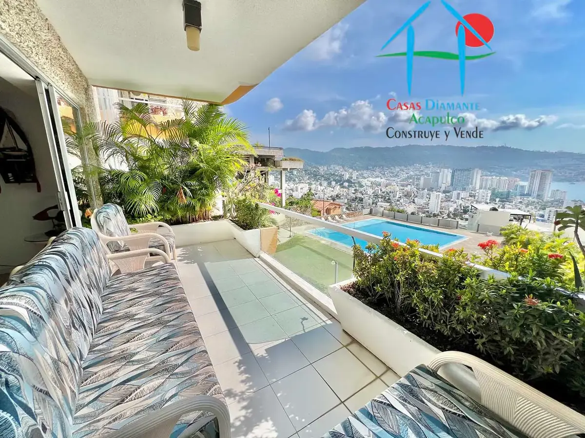 Departamento en venta con 4 recámaras y terraza con vista parcial al mar Departamento en venta con 4 recámaras y terraza con vista parcial al mar