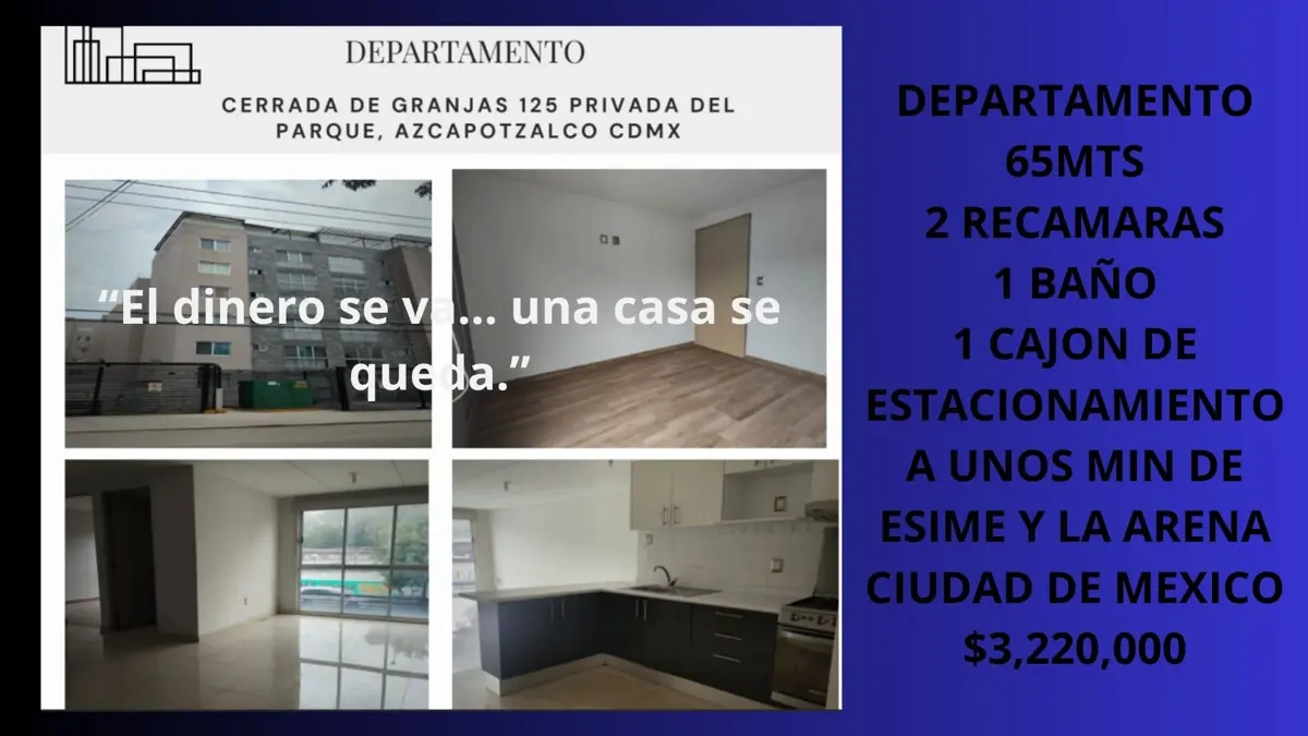 Departamento en venta en El Jagüey, Azcapotzalco — foto 1 de 17