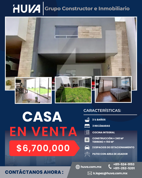 Hermosa casa en Lomas de Vergel, Monterrey, Nuevo León