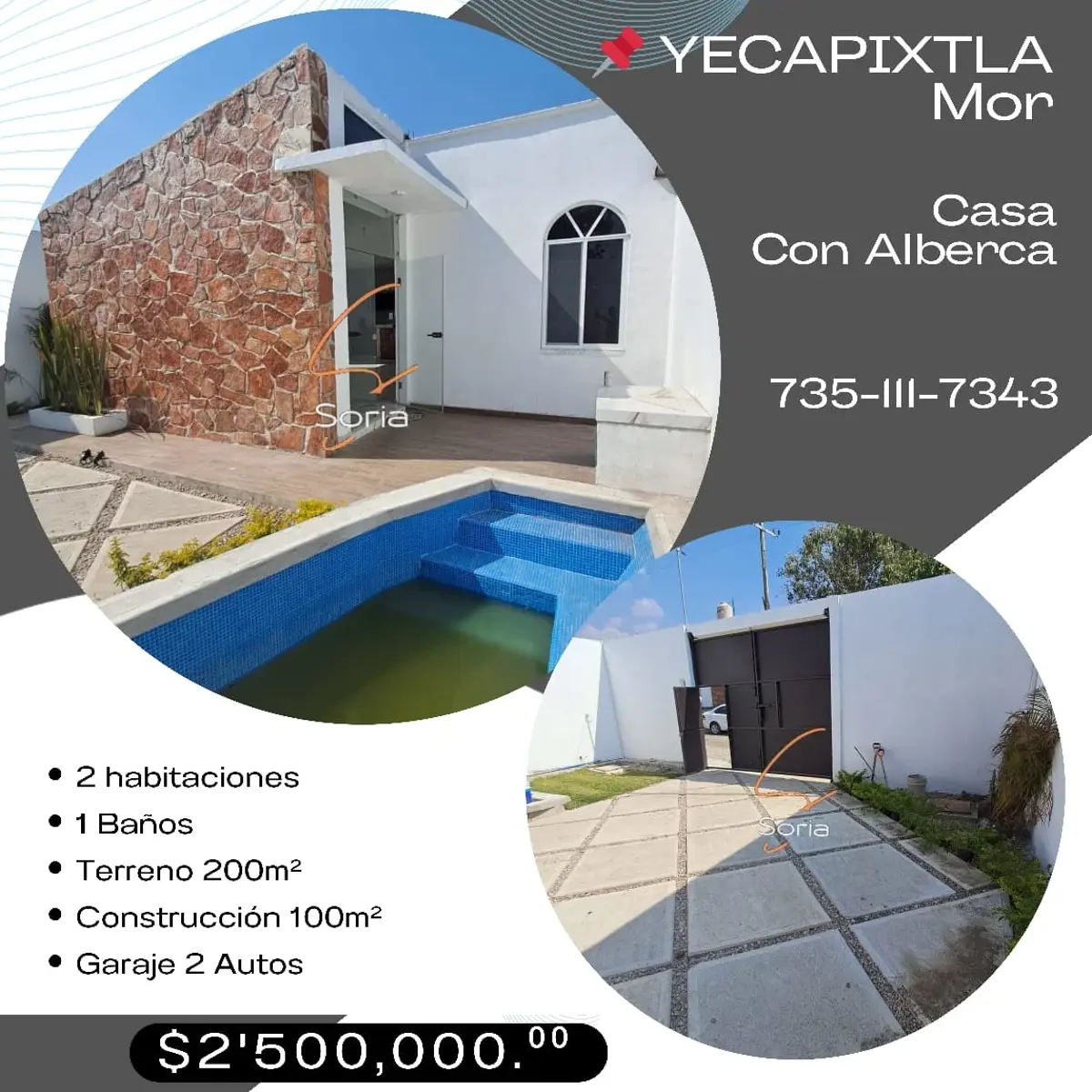 Casa en venta en Yecapixtla, Yecapixtla — foto 1 de 13