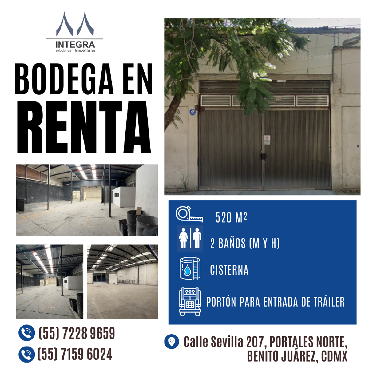 Nave en renta en Portales Norte, Benito Juárez — foto 1 de 2