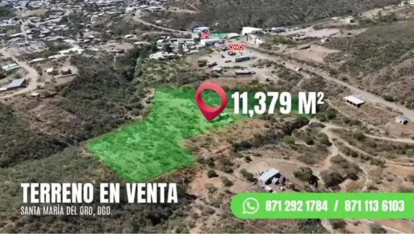 Terreno Santa María del Oro, Dgo (VIDEO)