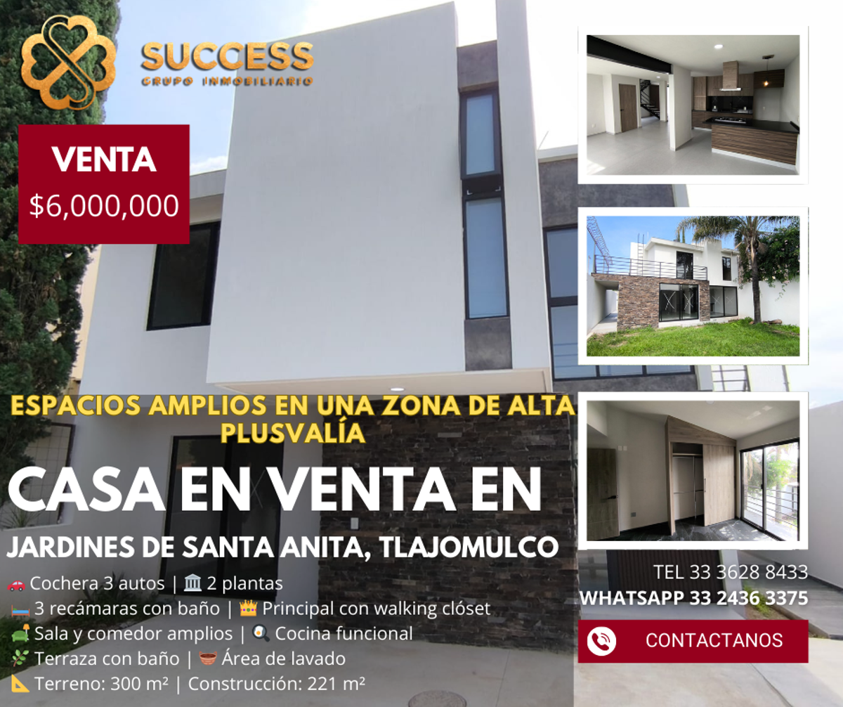 Casa en venta en Jardines de Santa Anita, Tlajomulco de Zúñiga — foto 1 de 13