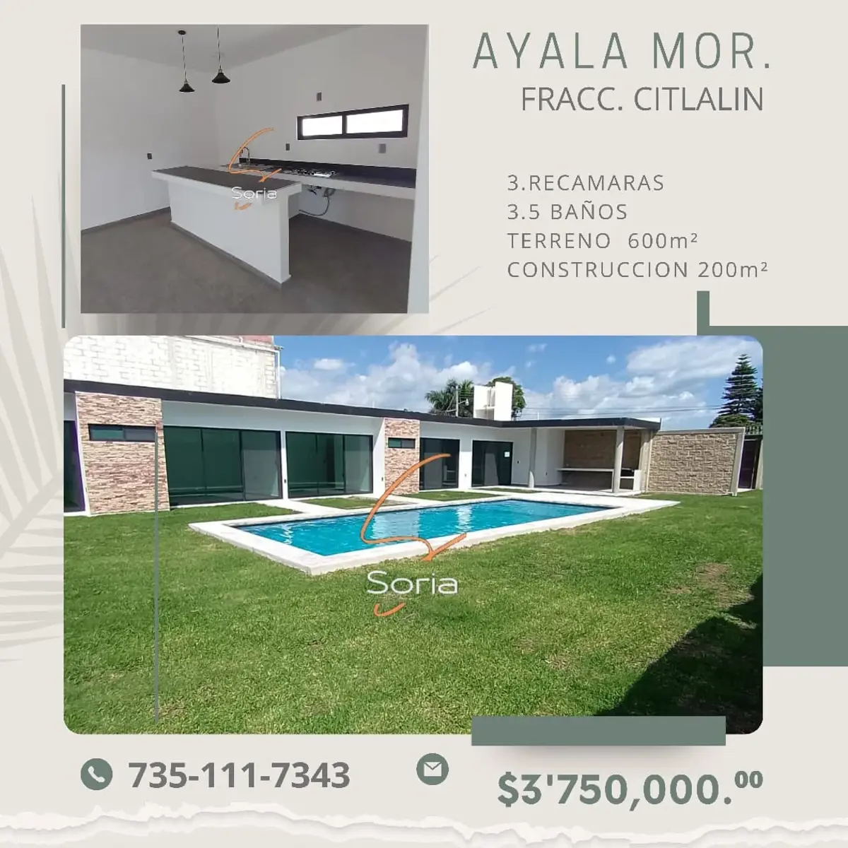 Casa en venta en Citlalin, Ayala — foto 1 de 20