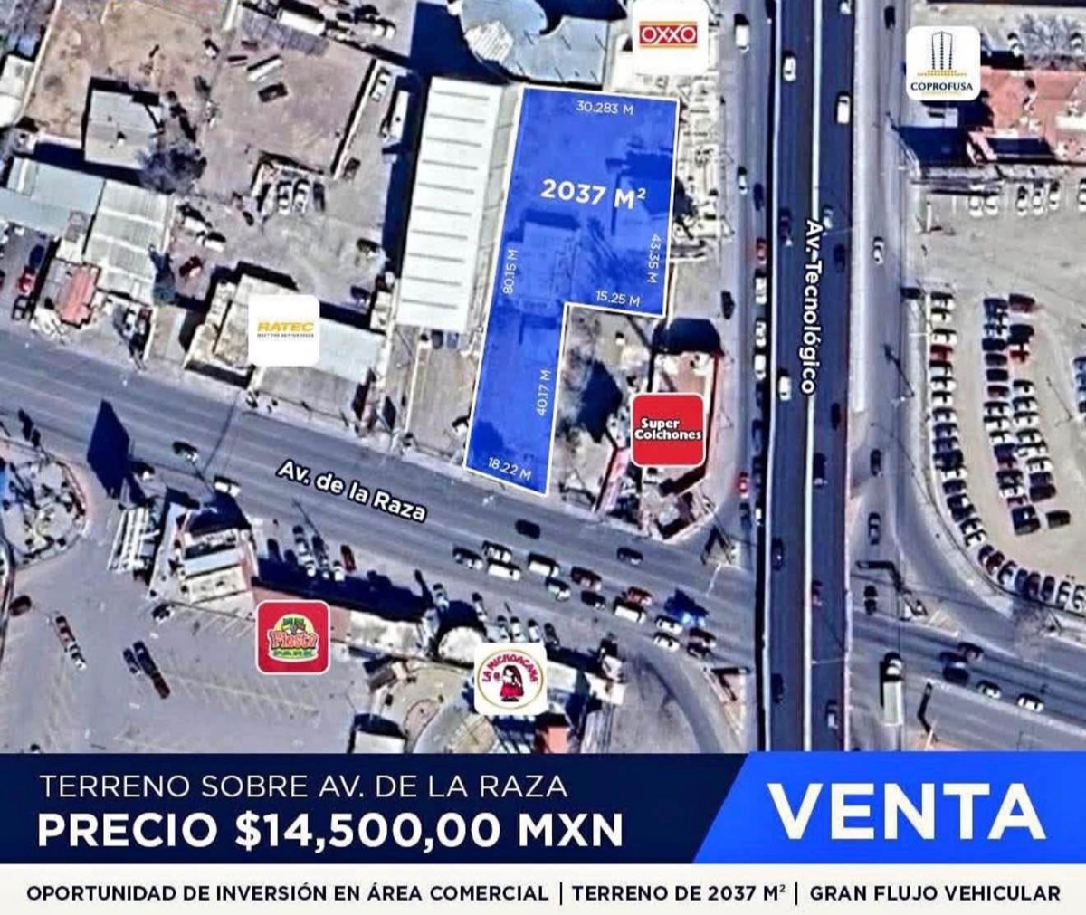 Terreno en venta en Tecnologico, Juárez