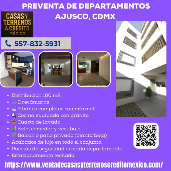 5 Departamentos en preventa