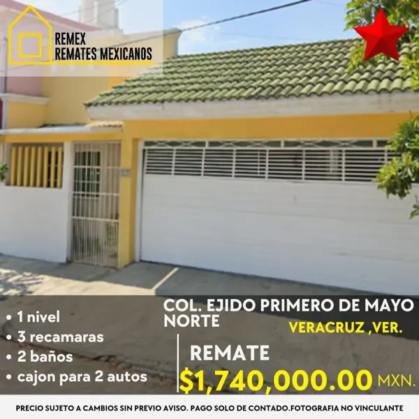 Casa en venta en Ejido Primero de Mayo Norte, Boca del Río — foto 2 de 5
