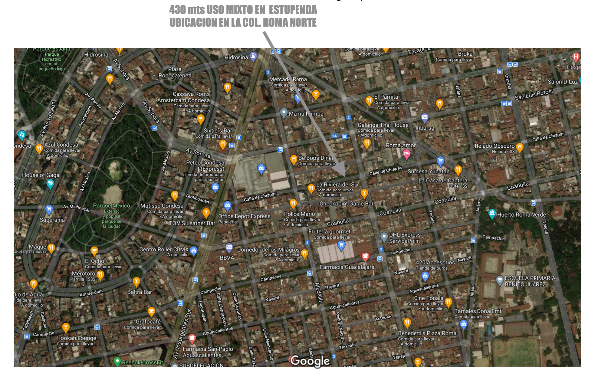 Terreno en venta en Roma Norte, Cuauhtémoc