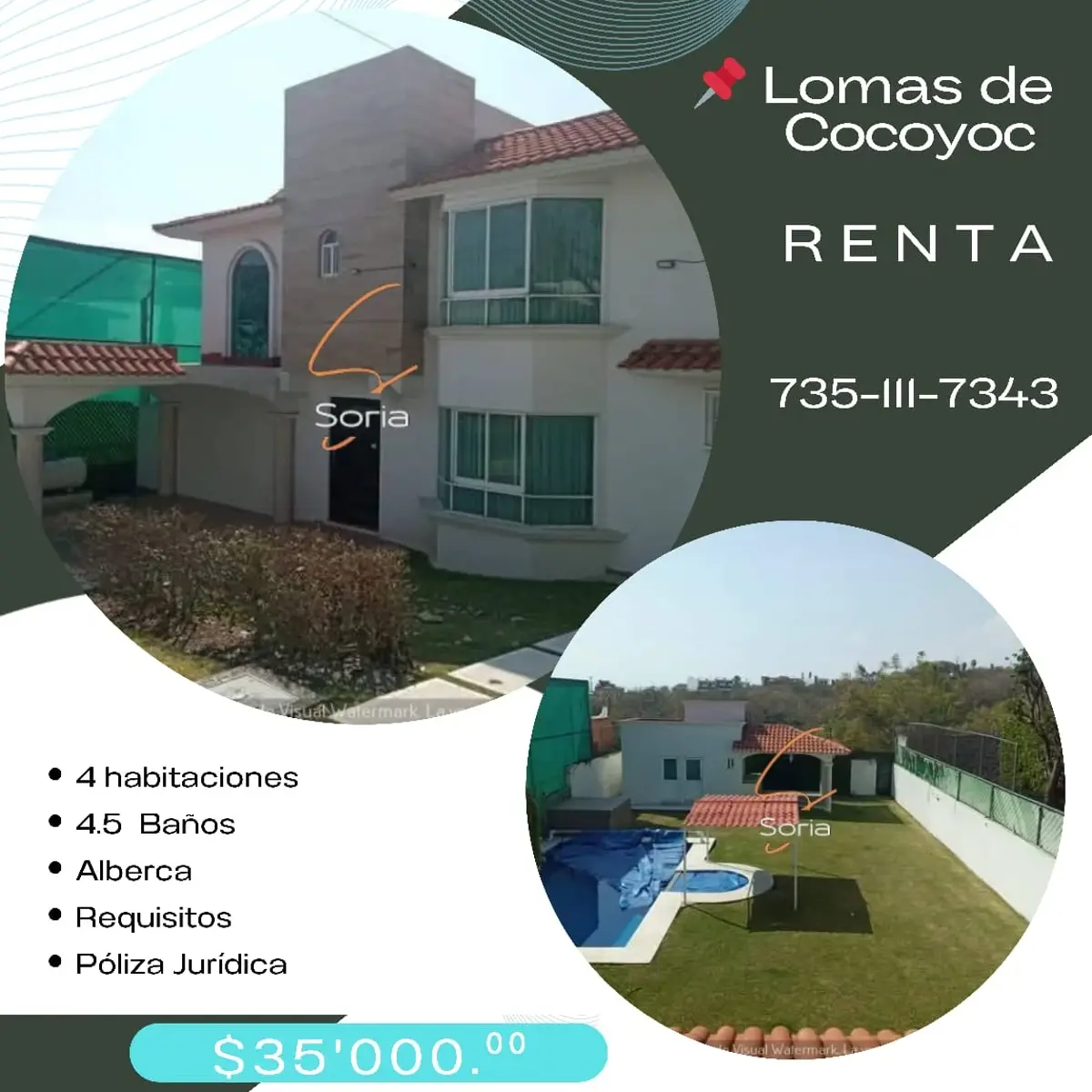 Casa en renta en Lomas de Cocoyoc, Atlatlahucan — foto 1 de 22