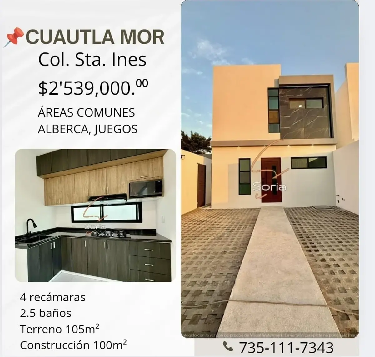 Casa en venta en Santa Inés, Cuautla — foto 1 de 15